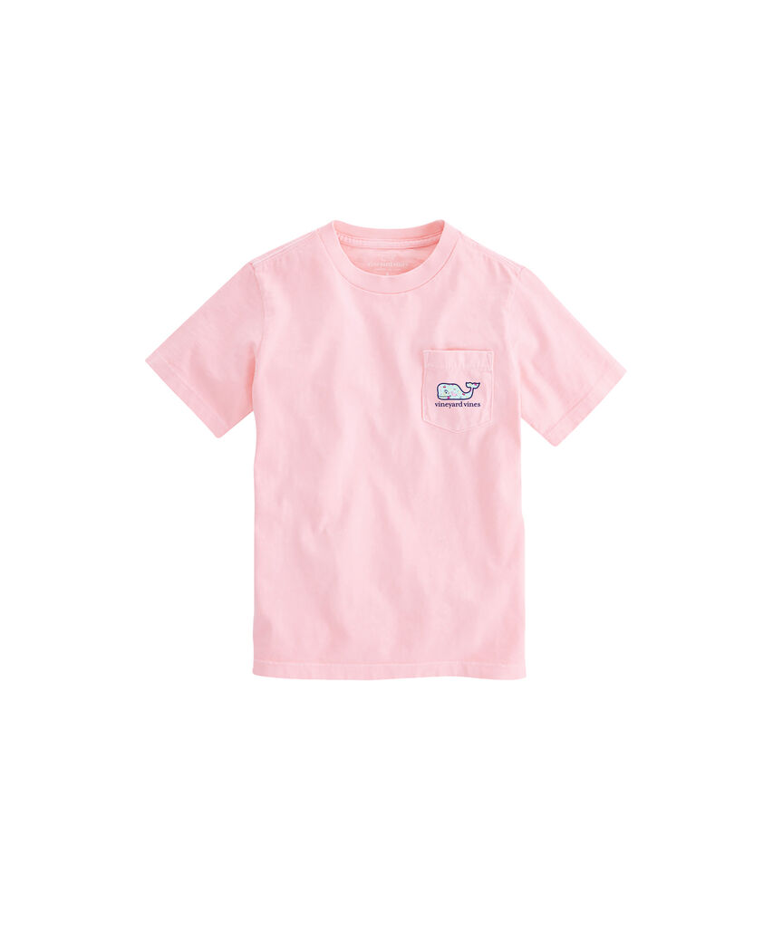 OUTLET Girls' Fruit & Flamingos Whale Short-Sleeve Pocket Tee