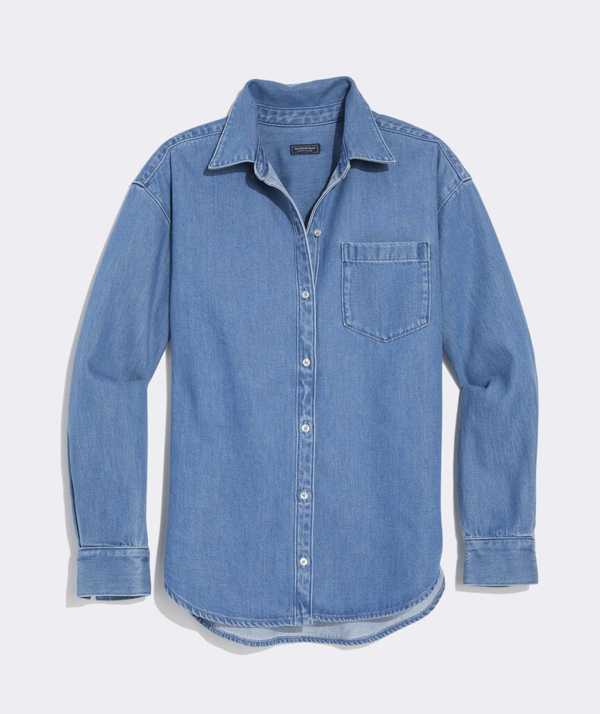 Birdie Denim Button-Down