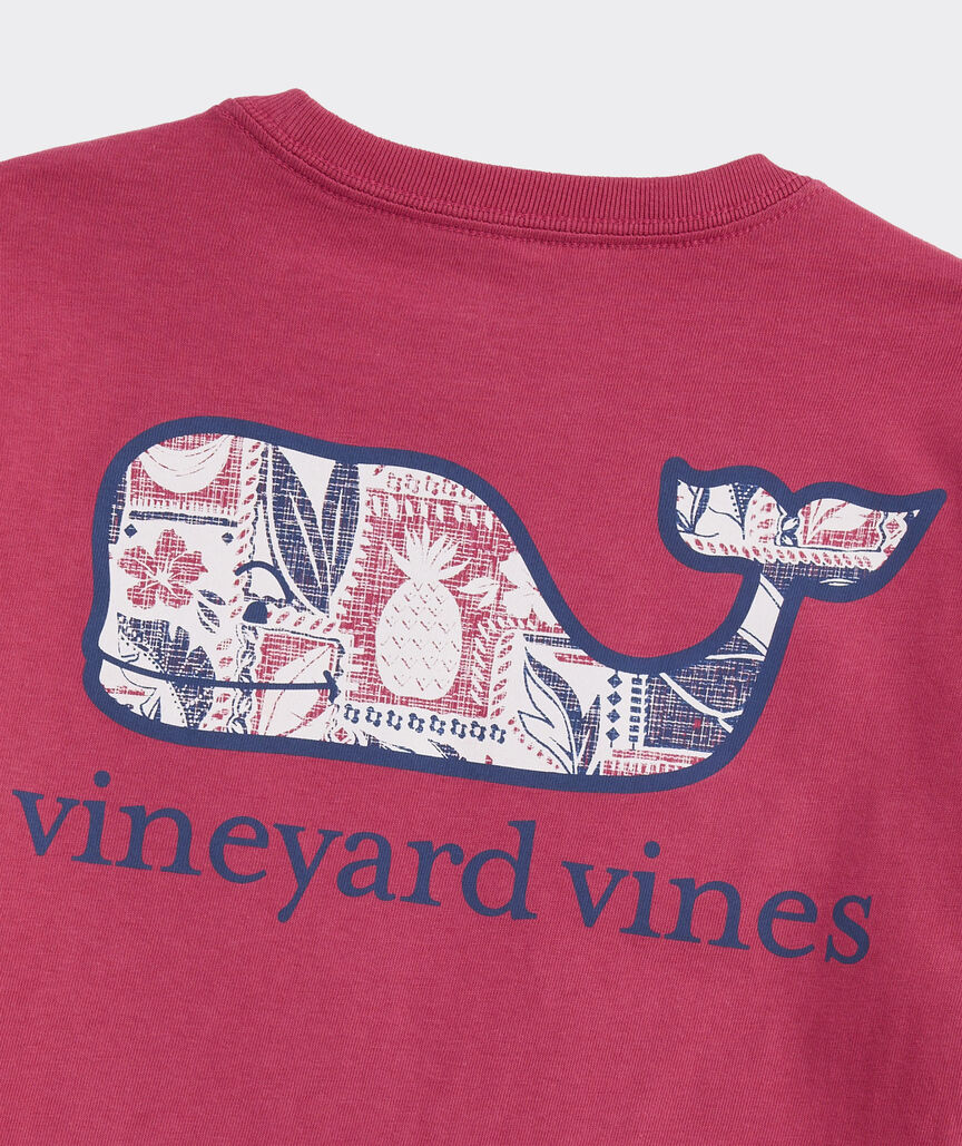 Boys' Island Woodblock Whale Short-Sleeve Pocket Tee