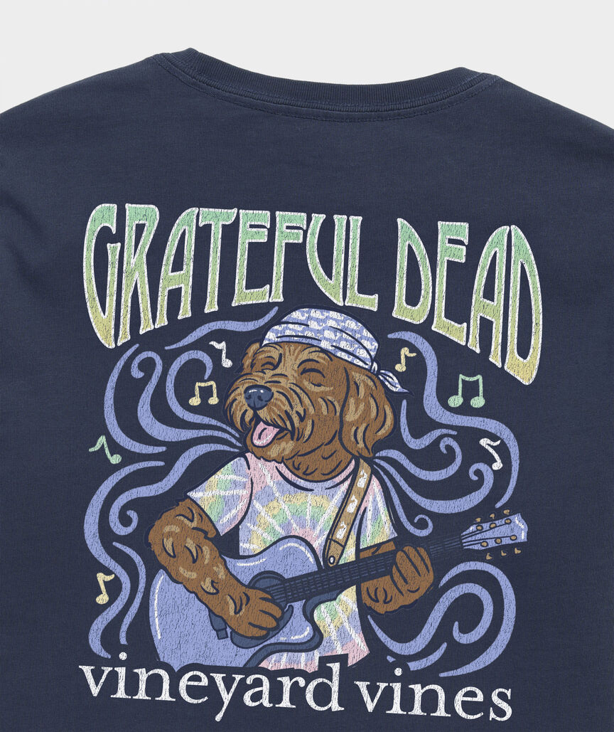 Grateful Dead x vineyard vines Dog Long-Sleeve Pocket Tee