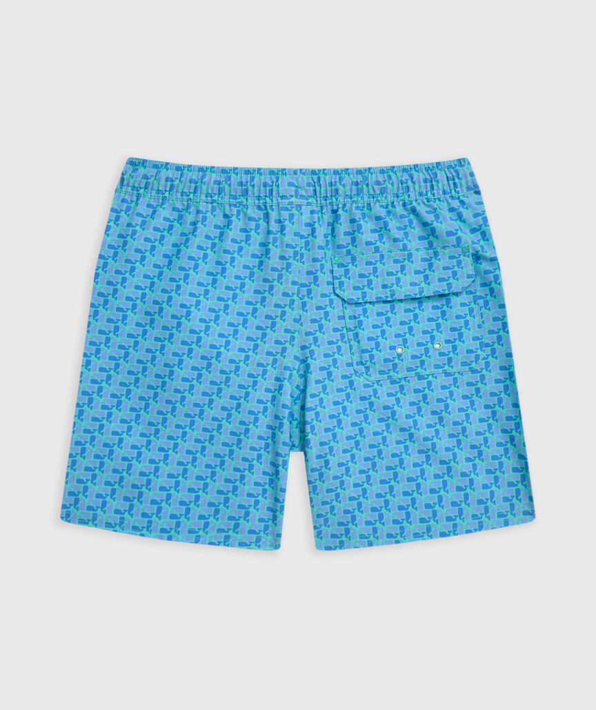 OUTLET Boys' Puzzle Whale Chappy Swim Trunks