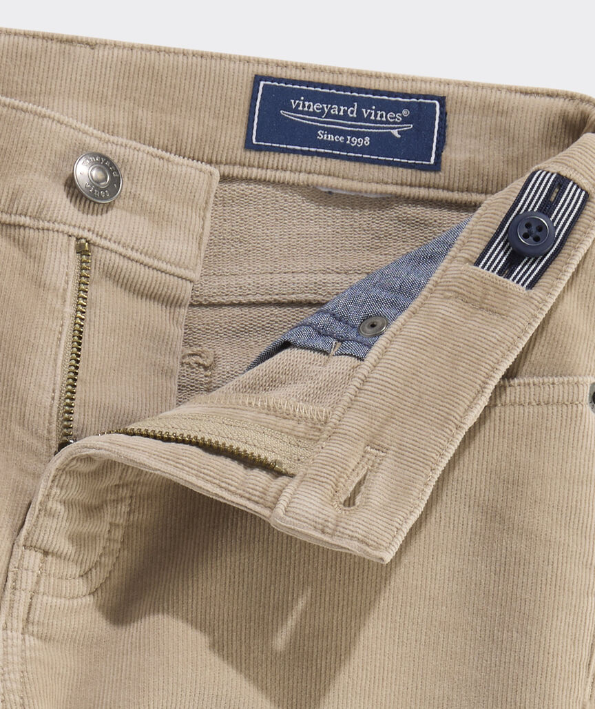 Boys' Stretch Terry Cord 5-Pocket Pants