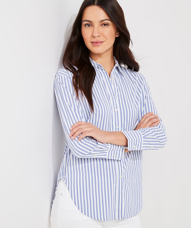Striped Performance Button-Down