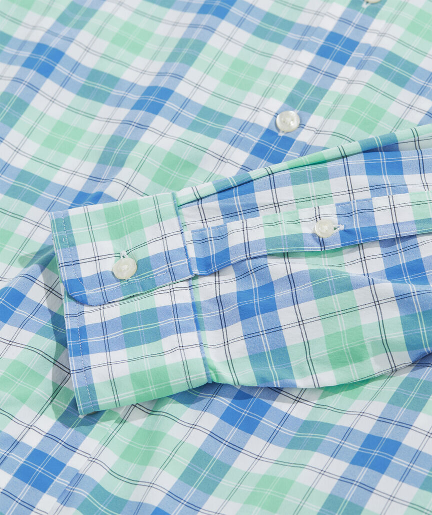 On-The-Go Nylon Plaid Shirt