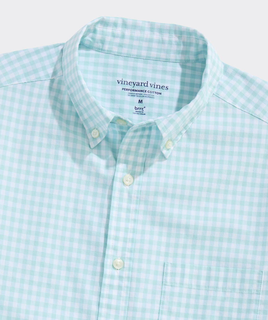 Performance Cotton Skysail Gingham Shirt