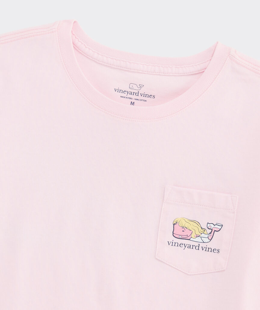 Girls' Pop Star Whale Short-Sleeve Pocket Tee