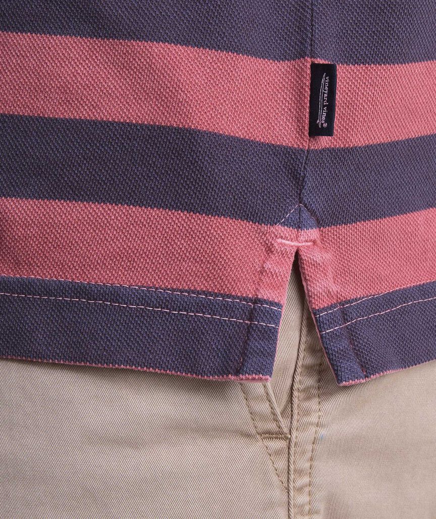 Lived-In Stripe Pique Polo