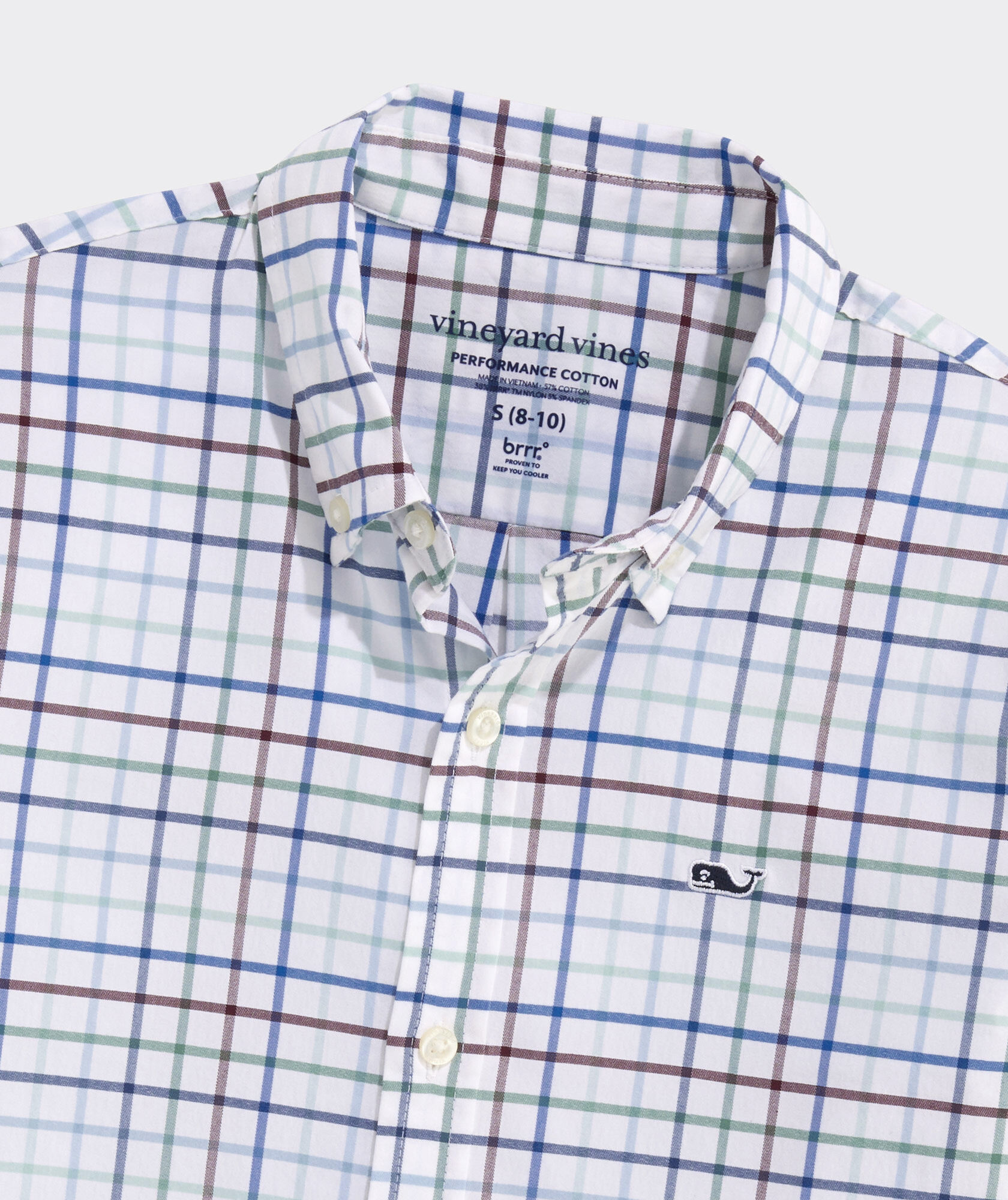 Boys' Performance Cotton Tom Nevers Tattersall Shirt