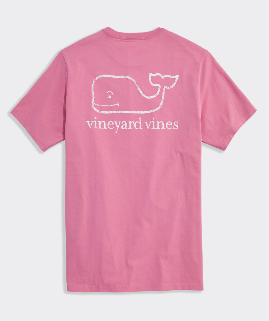 Two-Tone Vintage Whale Short Sleeve Pocket Tee