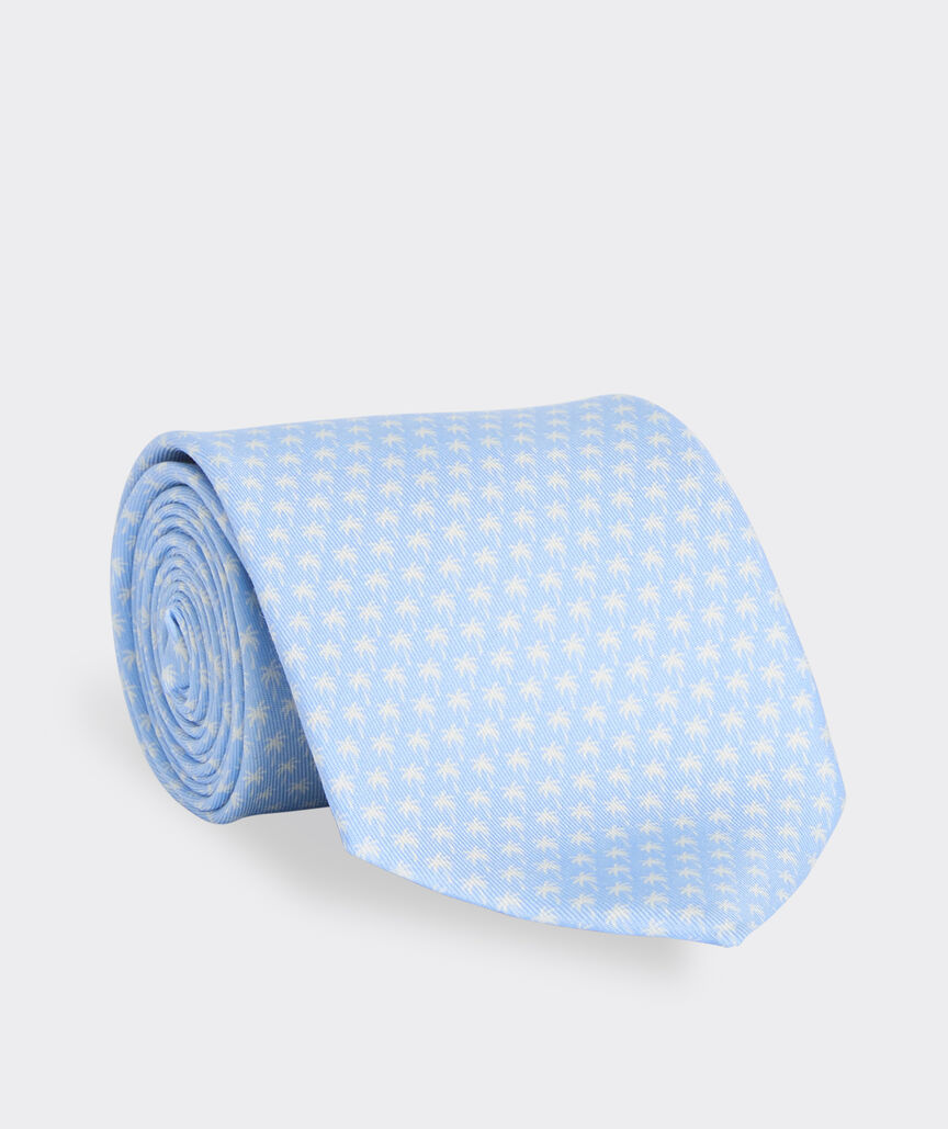 Micro Palm Trees Printed Tie