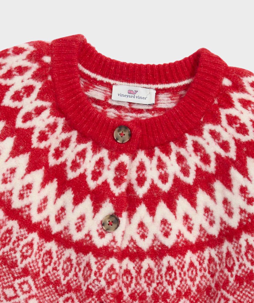 Girls' Fair Isle Cardigan