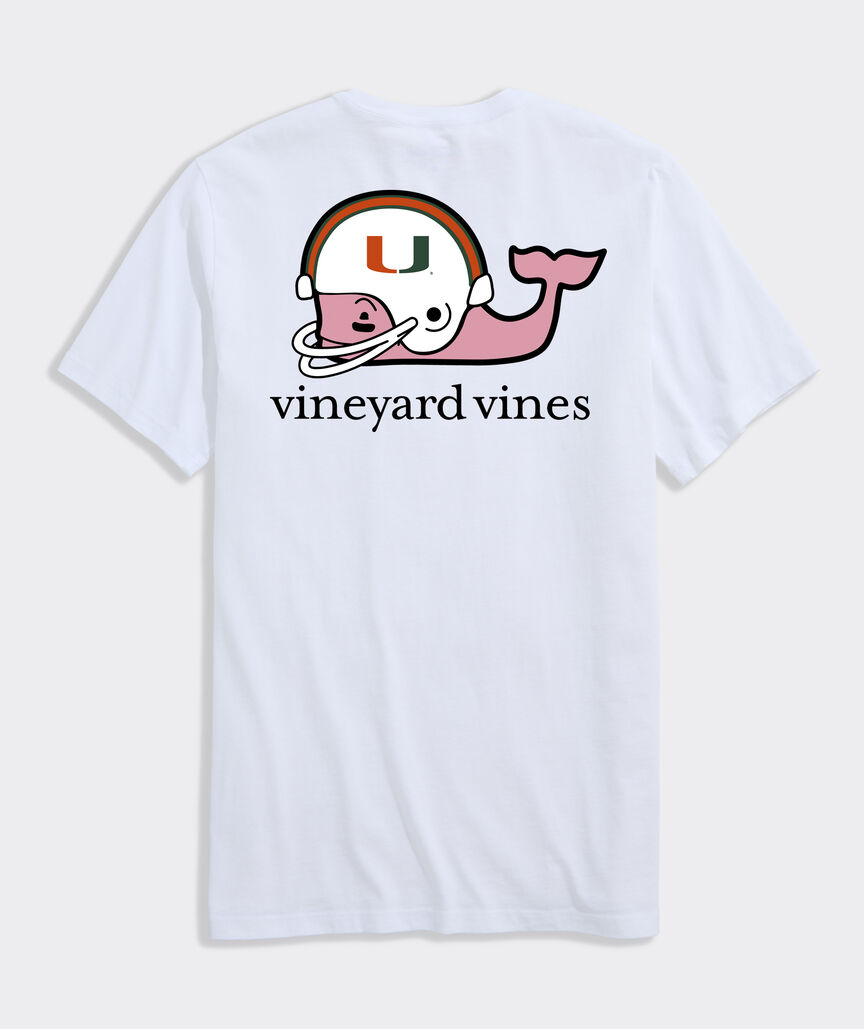 University of Miami Football Whale Short-Sleeve Pocket Tee