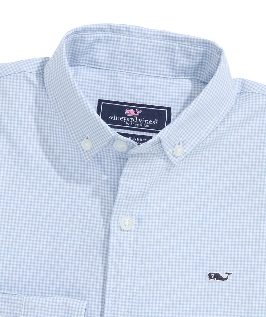 OUTLET Boys' Poplin Check Shirt