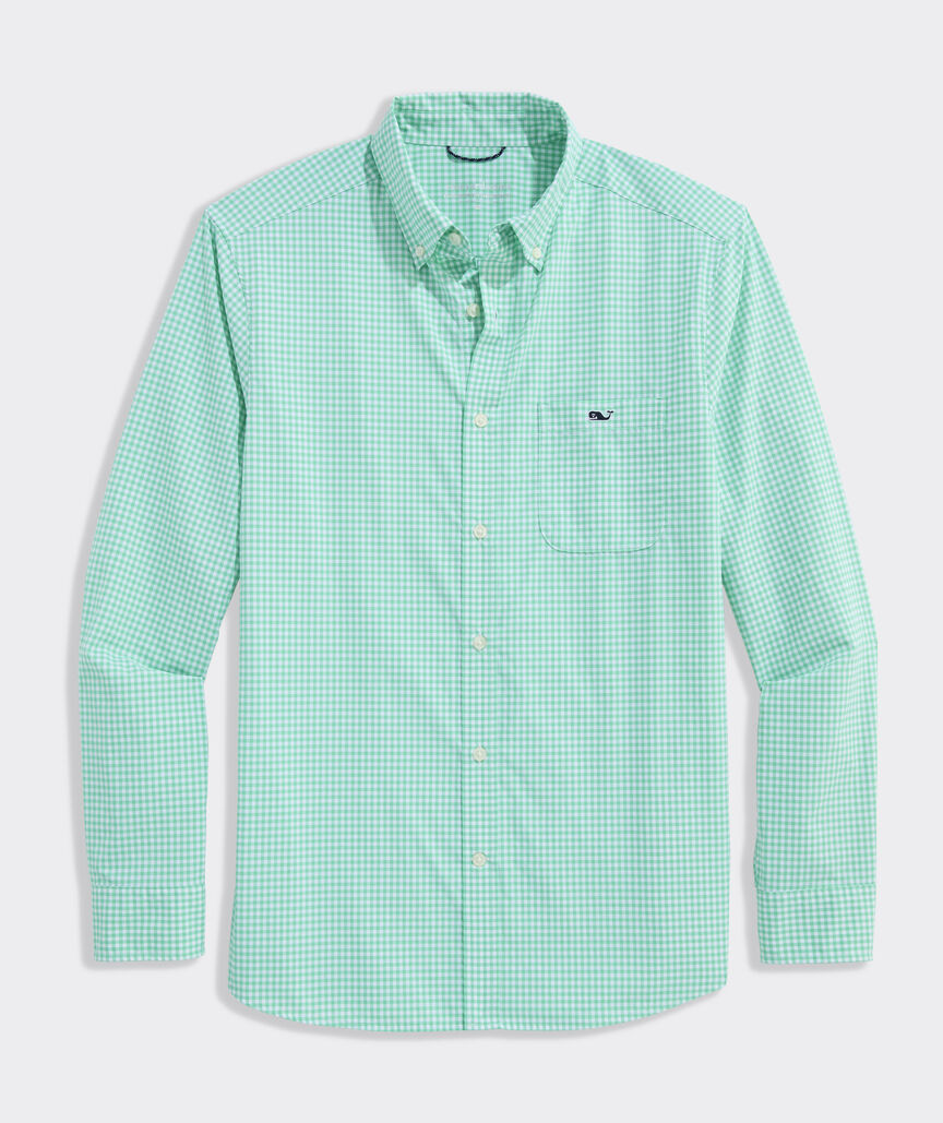 Performance Coral Reef Gingham Featherweight Shirt