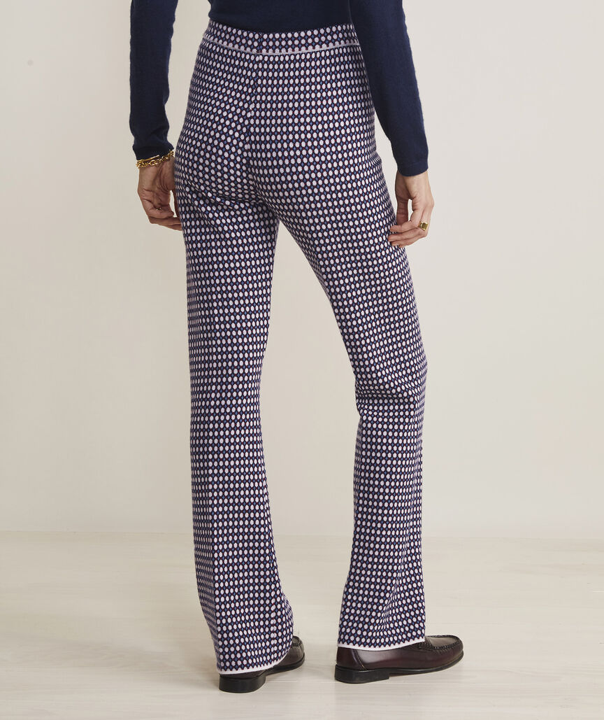 Shop Double Knit Micro Pattern Sweater Pants at vineyard vines