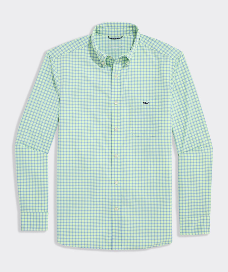 Performance Lemon Shark Gingham Featherweight Shirt