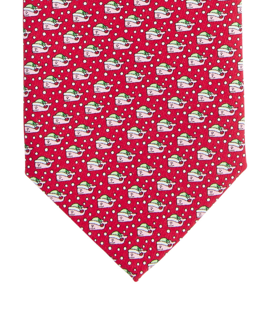 OUTLET Santa Whale Silk Tie