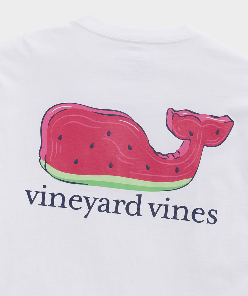 Watermelon Whale Short-Sleeve Pocket Tee