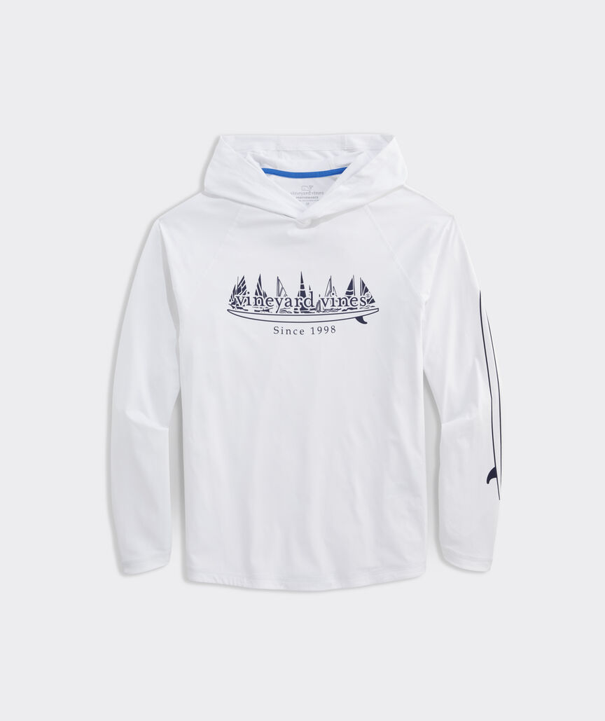 Boat Parade Surf Logo Long-Sleeve Harbor Performance Tee