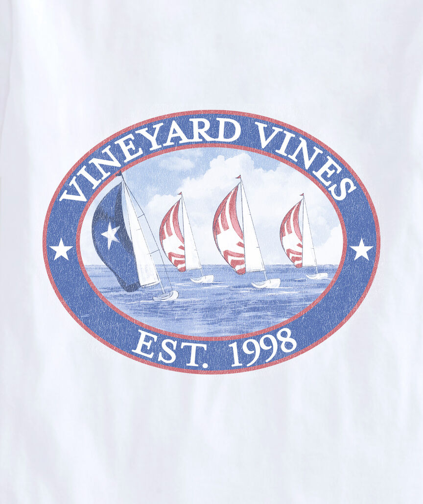 OUTLET Sail Scene Short-Sleeve Pocket Tee