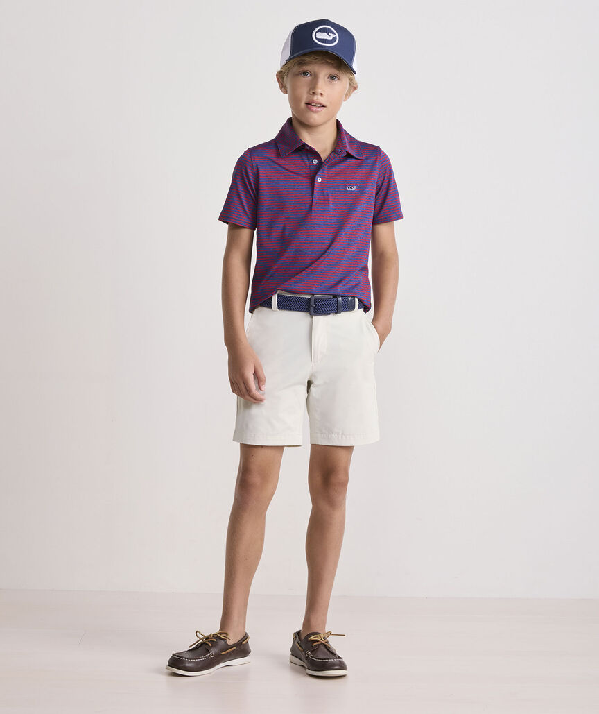 Boys' Performance Bradley Stripe Sankaty Polo