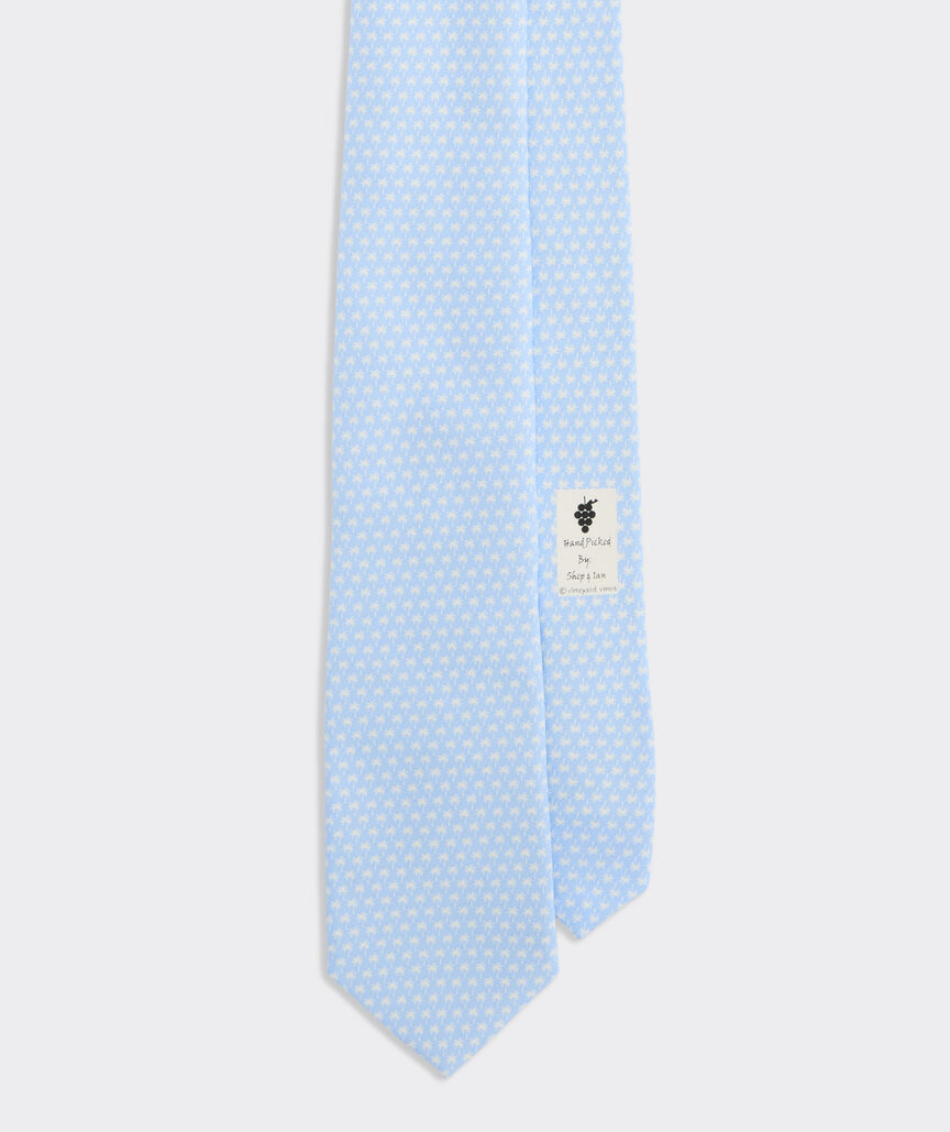Micro Palm Trees Printed Tie