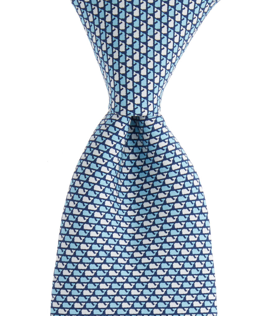 Boys Whale Pattern Tie