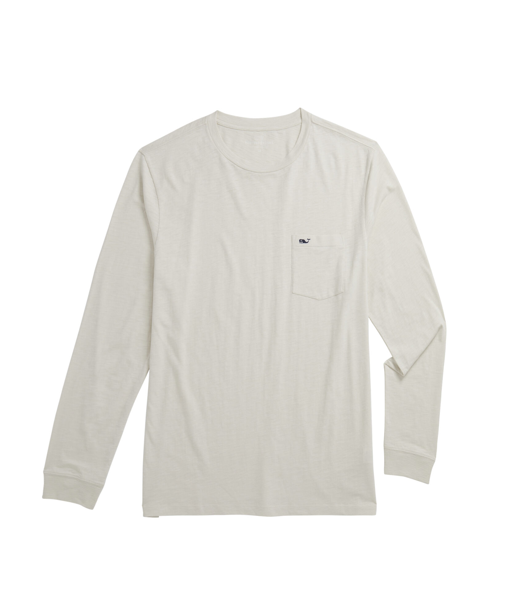 OUTLET Slub Whale Embroidered Long-Sleeve Pocket Tee