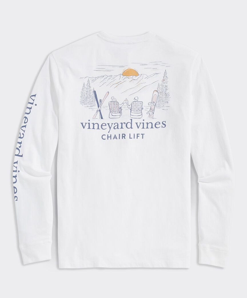 Chair Lift Long-Sleeve Pocket Tee