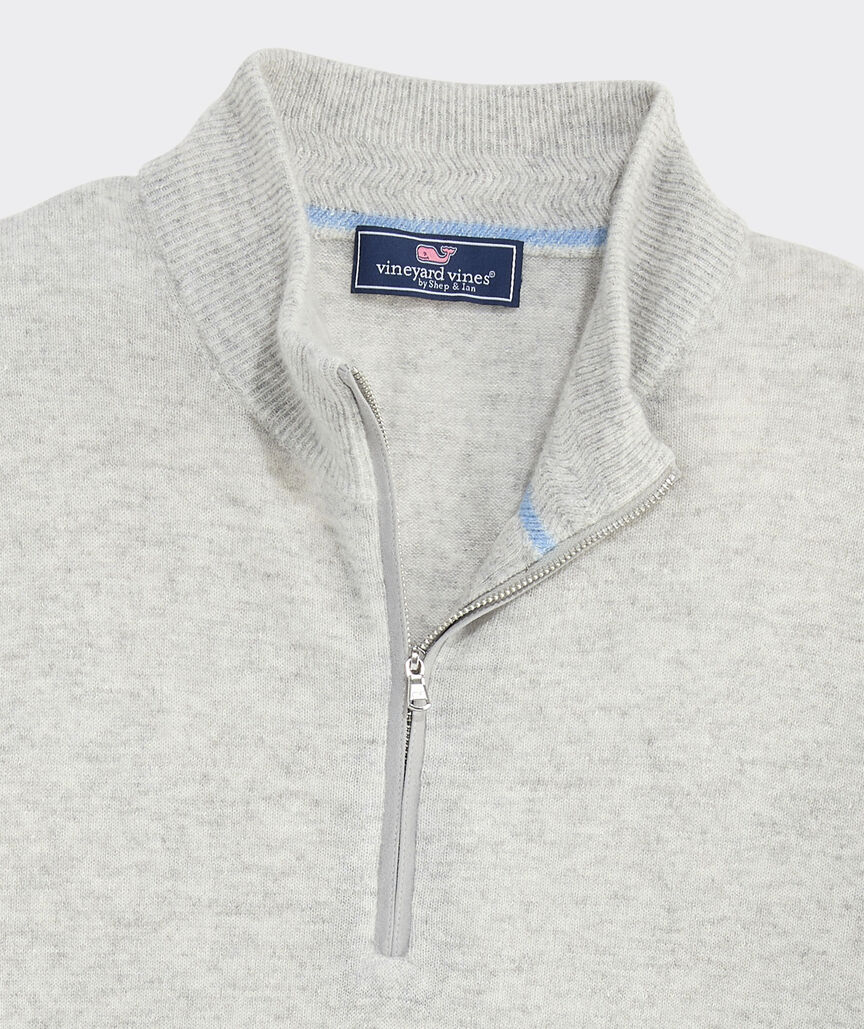 Cashmere Linen Quarter Zip