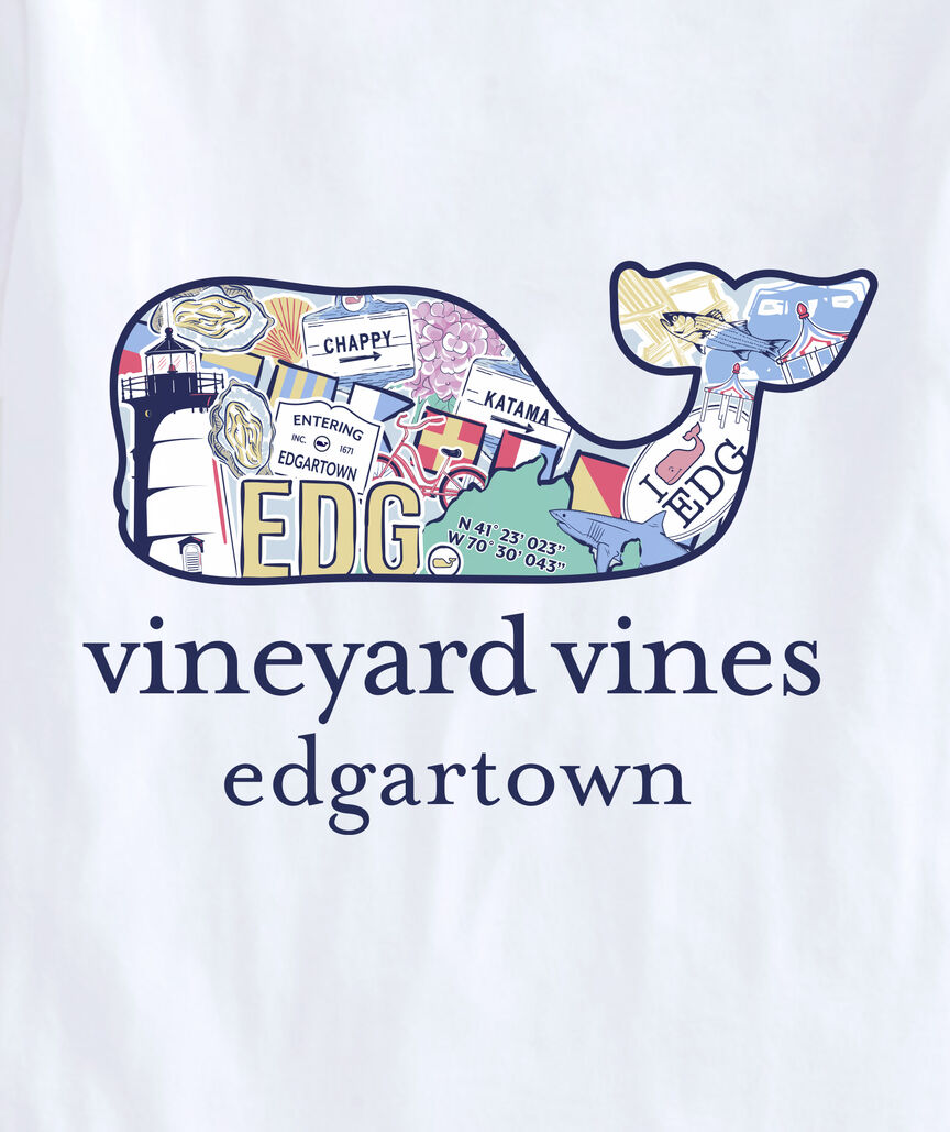 OUTLET Edgartown Sticker Whale Short-Sleeve Pocket Tee