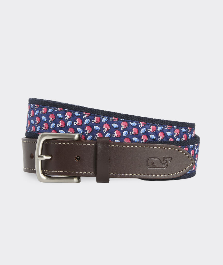 Football & Helmet Canvas Club Belt