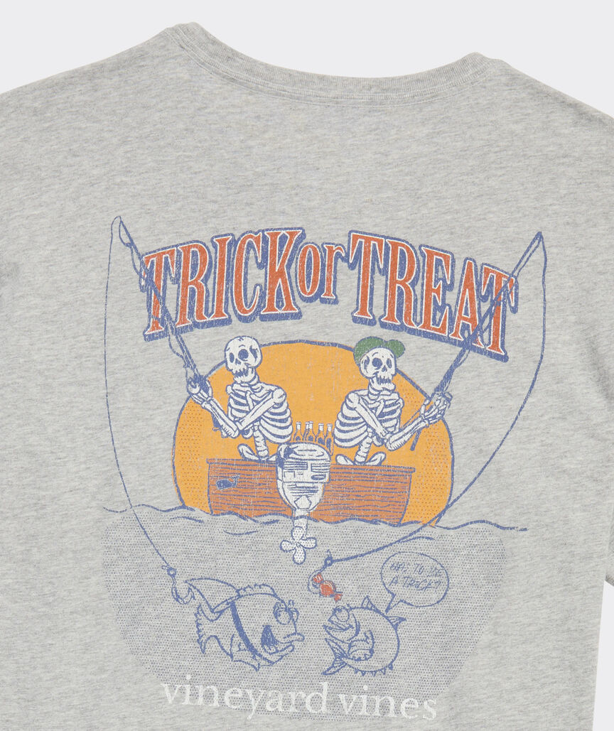 Fishing Skeletons Short-Sleeve Pocket Tee