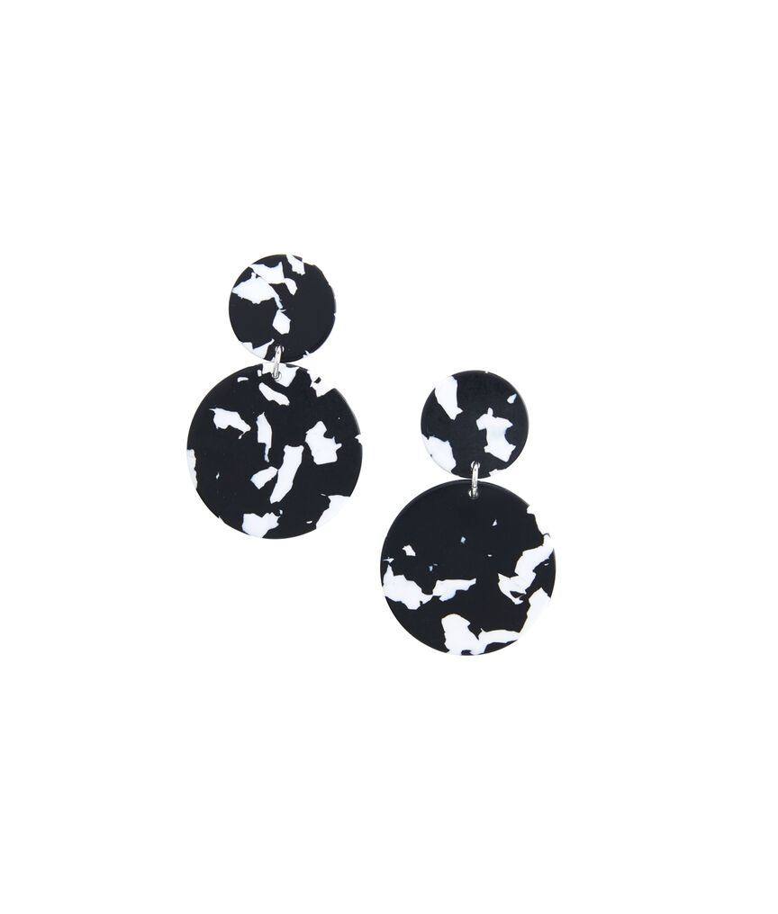 Marbled Circle Earrings