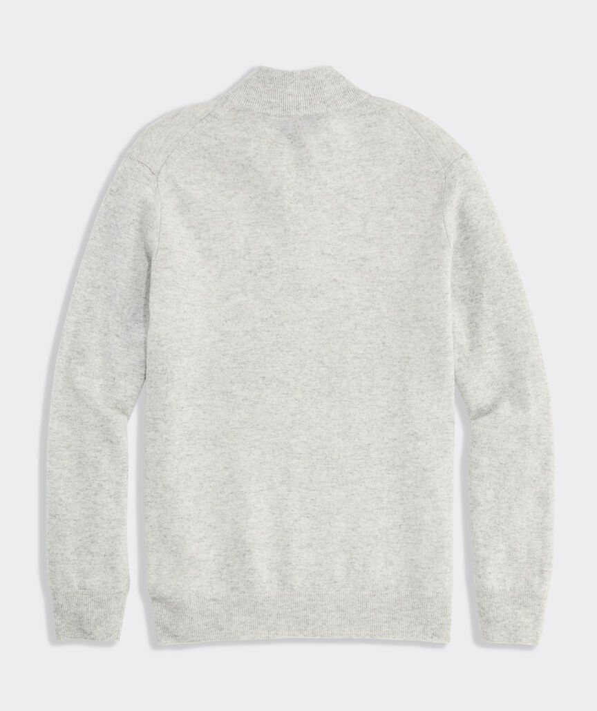 Cashmere Linen Quarter Zip