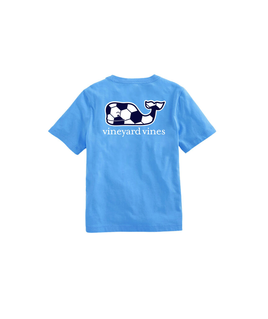OUTLET Boys' Soccer Ball Whale Short-Sleeve Pocket Tee