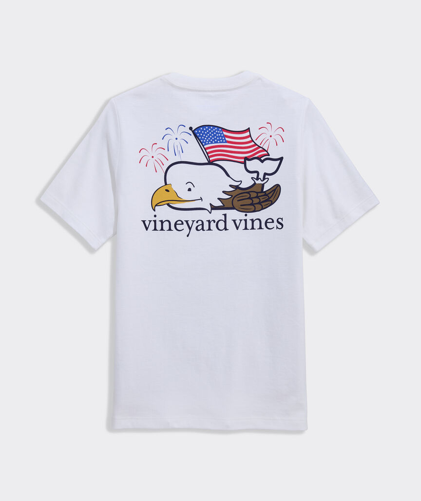 Boys' Bald Eagle Whale Short-Sleeve Pocket Tee