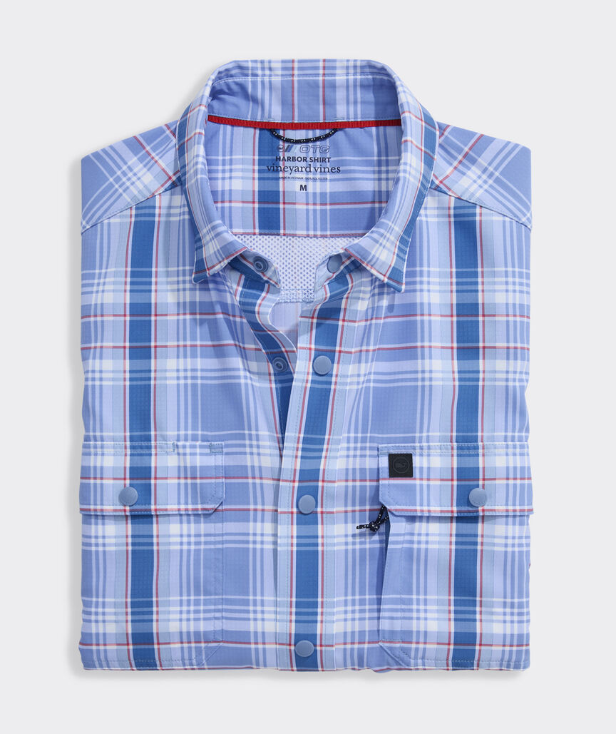 Sailfish Plaid Performance Harbor Shirt