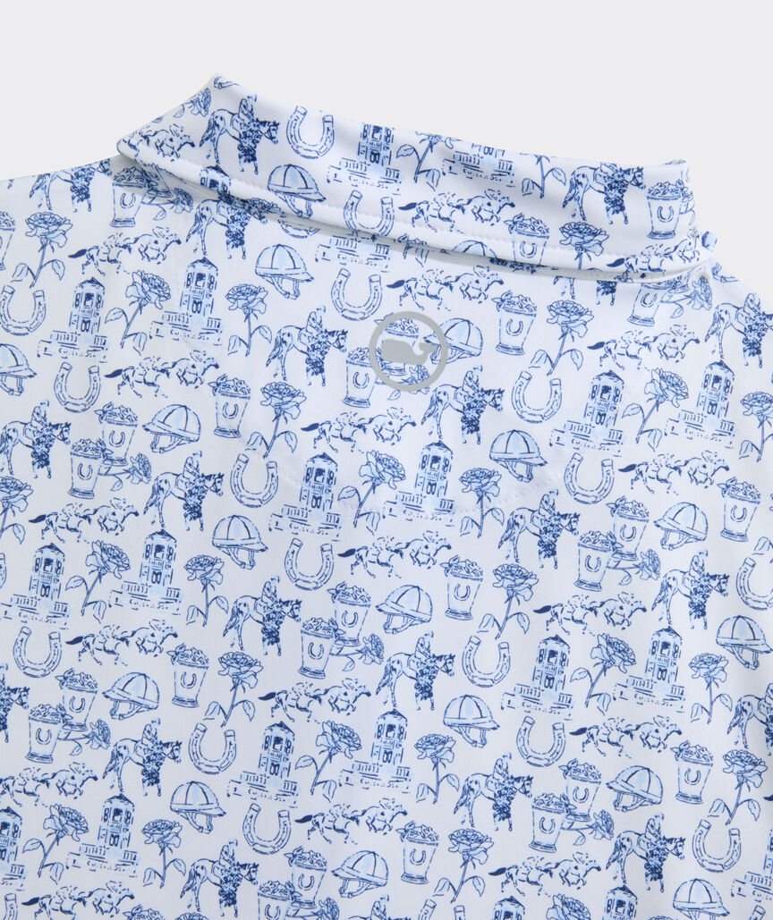Kentucky Derby Performance Printed Sankaty Polo