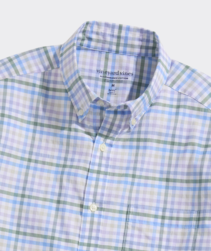 Performance Cotton Tattersall Shirt