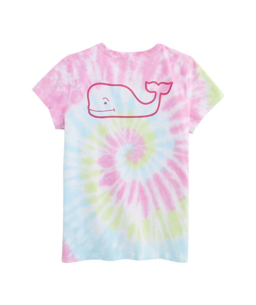 Girls' Whale Swirl Tie-Dye Short-Sleeve Tee