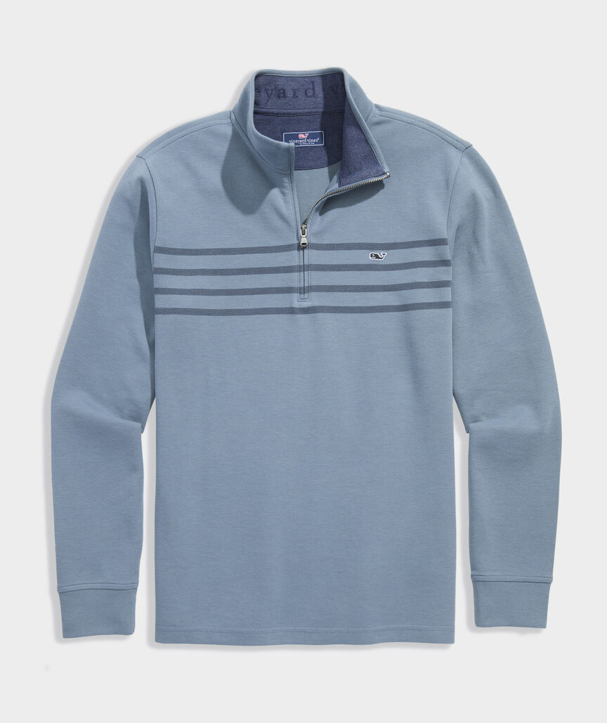 Breton Stripe Saltwater Quarter-Zip