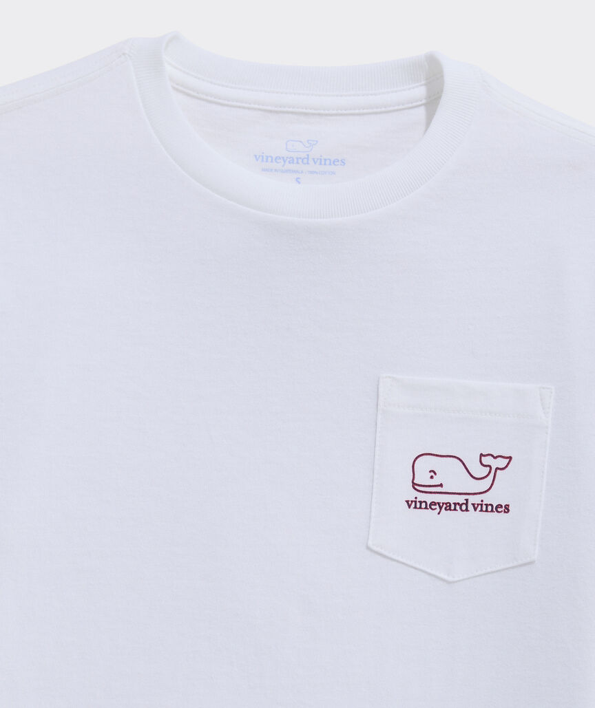 Boys' Stripe Whale Short-Sleeve Pocket Tee