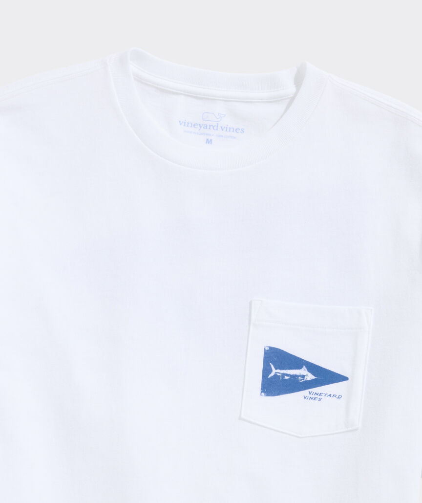 Marlin Release Flag Short-Sleeve Pocket Tee