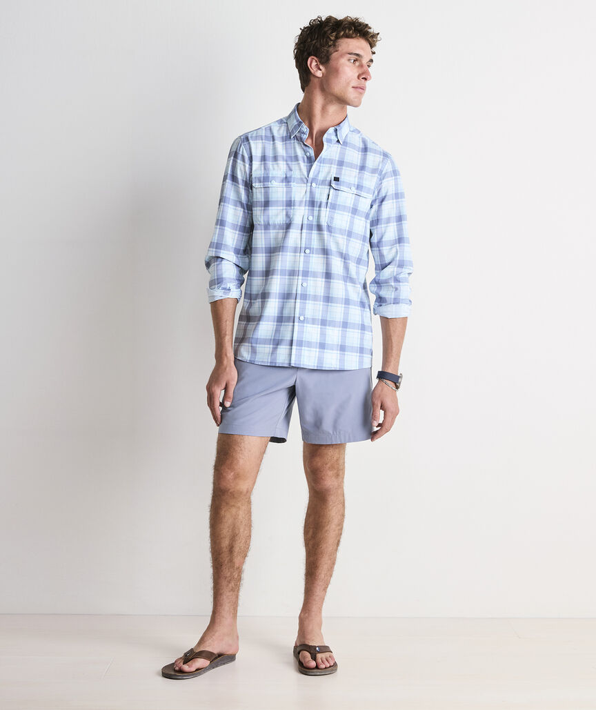 Largo Plaid Performance Harbor Shirt