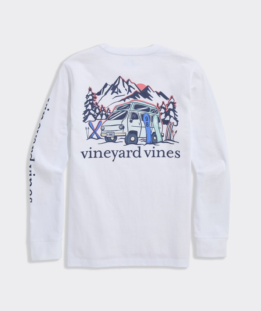Boys' Headin' To The Slopes Long-Sleeve Pocket Tee