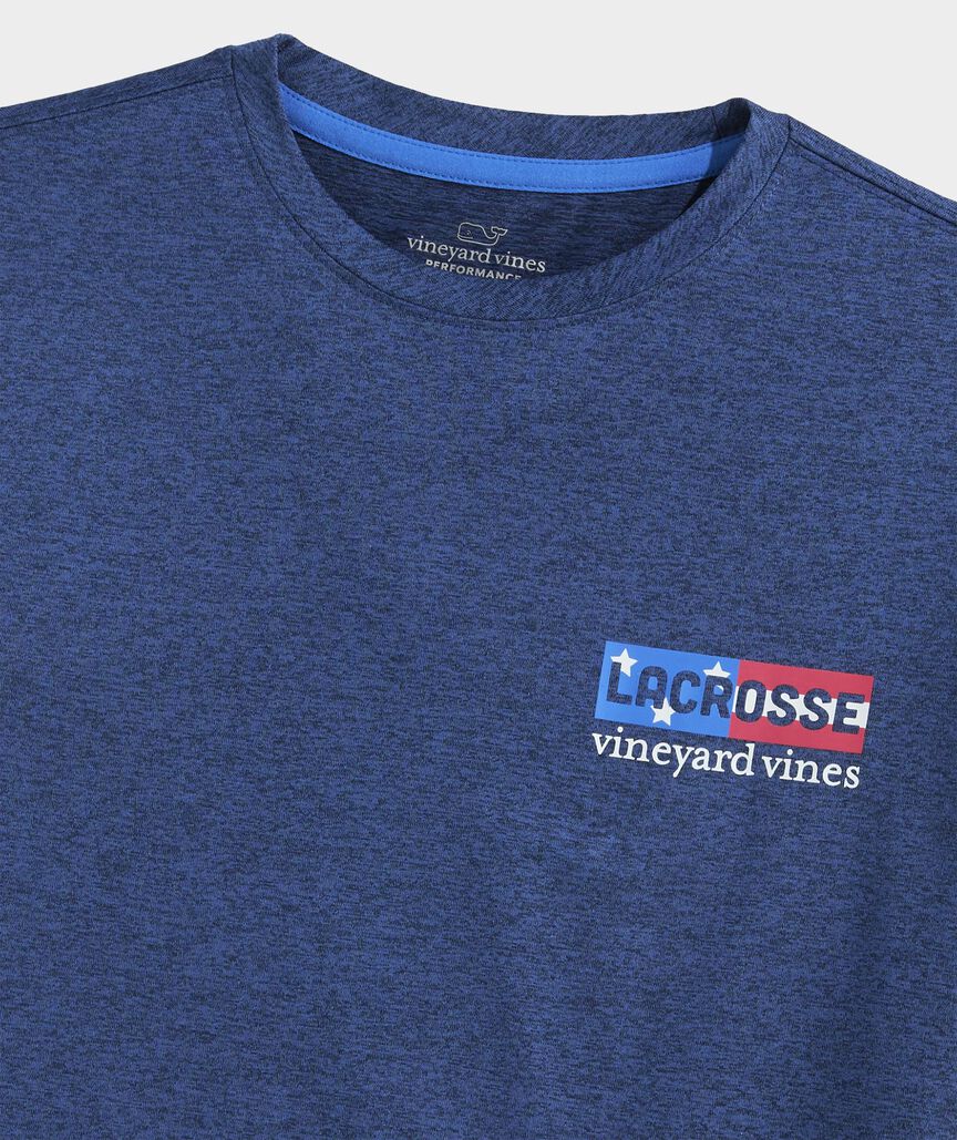 Boys' USA Lacrosse Stick Short-Sleeve Harbor Sun Performance Tee