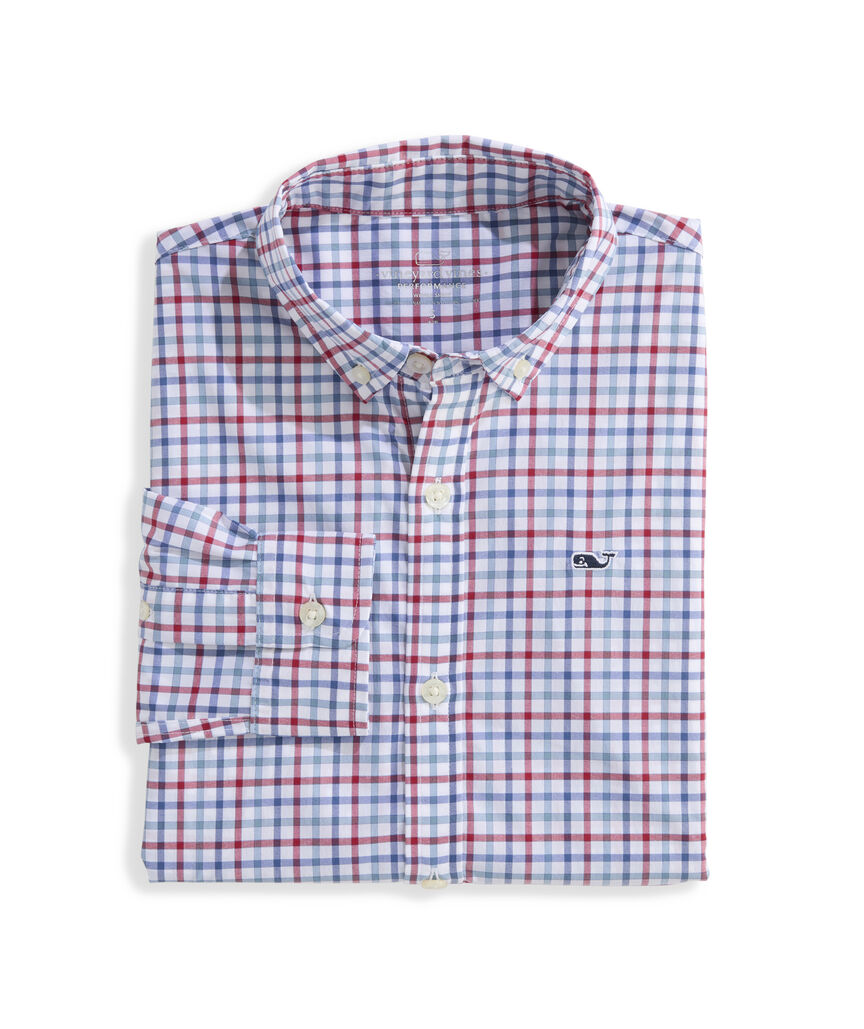 OUTLET Boys' Performance Nylon Check Shirt