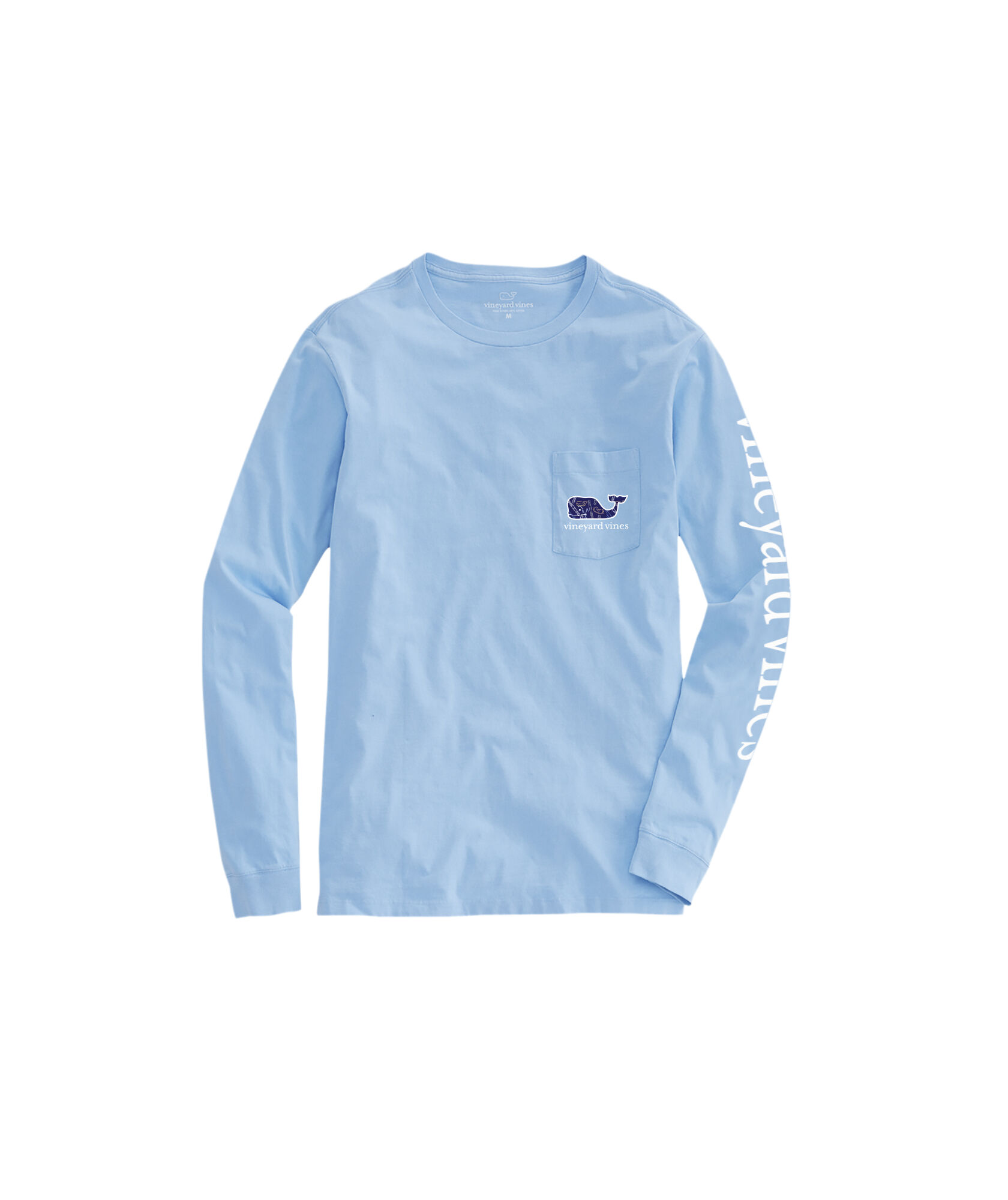 OUTLET Tossed Ski Whale Long-Sleeve Pocket Tee
