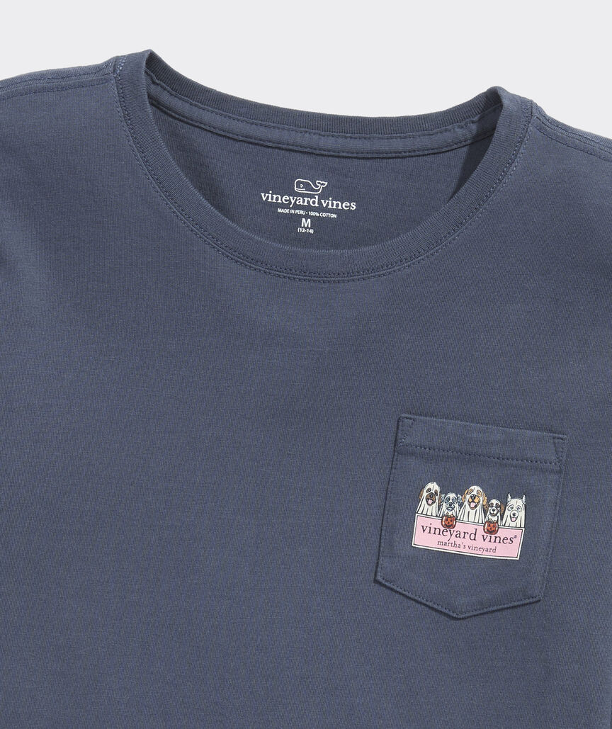 Girls' Ghost Pups Long-Sleeve Pocket Tee